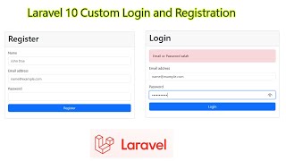 Laravel 10 Custom Login and Registration [upl. by Cichocki971]