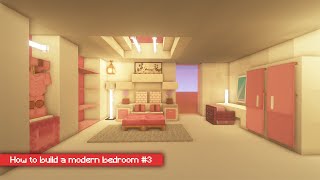 How to build a modern bedroom in Minecraft [upl. by Rabbaj]