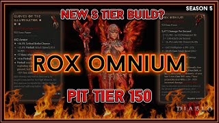 Pit 150 Clear Best Vox Omnium Sorc Build New S Tier  Season 5 Diablo 4 [upl. by Hertzfeld]