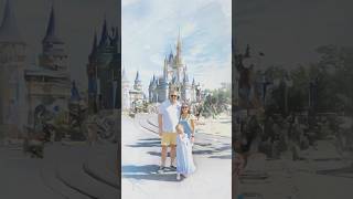 Magic Kingdom Watercolor Magic Shot Photopass photographer next to the castle magickingdom [upl. by Miguel]