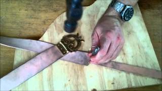 Making a Roman belt Part 2  Shaping and dyeing [upl. by Xonel735]