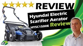 Hyundai HYSC1500E Electric Lawn Scarifier Review [upl. by Shanna587]