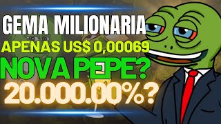 CRIPTMOEDA NOVA GEMA COM POTENCIAL MILIONARIO NOVA PEPE 2000000 BEER FROG [upl. by Namhar634]