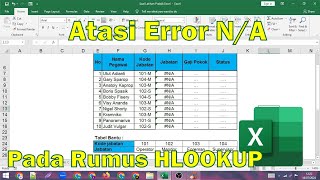 Cara Mengatasi HLOOKUP Error NA di Excel [upl. by Pandich702]