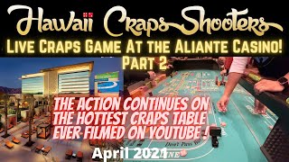 Part 2 1st Ever Live Craps Game Filmed at the Aliante Hotel and Casino North Las Vegas [upl. by Assila]