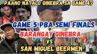 Ginebra  vs San Miguel  Game 5 PBA Semi Finals [upl. by Lennard294]