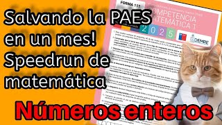 PAES M1  Números enteros [upl. by Amilah]