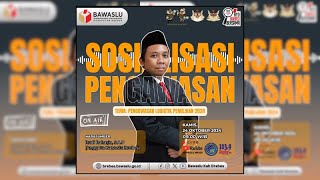 🔴LIVE Sosialisasi Pengawasan Logistik Pada Penyelenggaraan Pemilihan Serentak Tahun 2024 [upl. by Jacqueline]