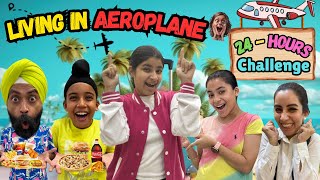 Living In Aeroplane  24 Hours Challenge  Ramneek Singh 1313  RS 1313 VLOGS [upl. by Aket]