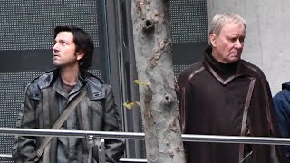 Andor Season 2 Filming with Diego Luna and Stellan Skarsgård as Cassian Andor and Luthan Rael andor [upl. by Dnalel]