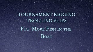 Tournament Rigging Trolling FliesCatch More Fish [upl. by Handbook]