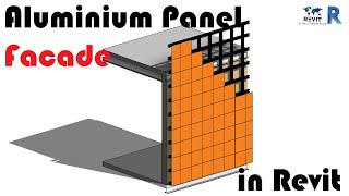 Aluminium Panel With Section Details in Revit  How to [upl. by Oigile603]