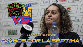 Tigres Femenil Milagros Martínez habló tras la derrota de su equipo frente a Bravas de Juárez [upl. by Stepha779]