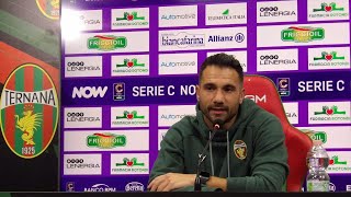 TernanaAscoli 31 Alessio Curcio quotLa condizione sta migliorandoquot [upl. by Castillo314]