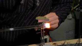 Glass Blowing Basics  How to Round Out a Tube with Glass Blowing [upl. by Nonnarb]