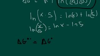 Thermodynamics  ΔG˚ Biochemistry Standard state [upl. by Alehtse]