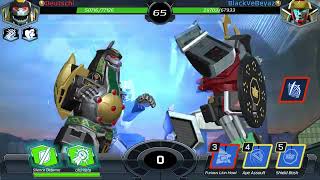 Samurai Megazord Vs Mighty morphin Dragonzord Power Rangers Legacy Wars [upl. by Bloem371]