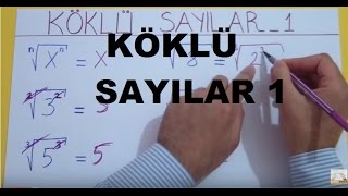 KÖKLÜ SAYILAR 1  Şenol Hoca [upl. by Latona]