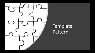 Behavioural Design Patterns The Template Pattern [upl. by Enella]