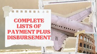 COMPLETE LISTS OF PAYMENT PLUS DISBURSEMENT funding disbursement [upl. by Grath]