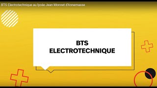 BTS Electrotechnique au lycée Jean Monnet dAnnemasse [upl. by Ayouqat602]