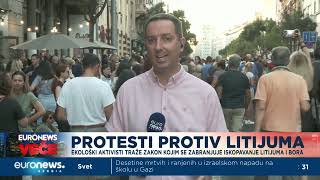 Protest protiv iskopavanja litijuma u Beogradu [upl. by Nylleoj]