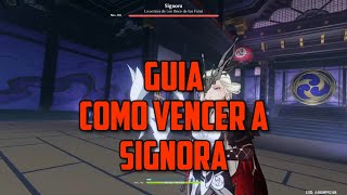 GUIA Y CONSEJOS COMO VENCER A SIGNORA Genshin impact [upl. by Loughlin]