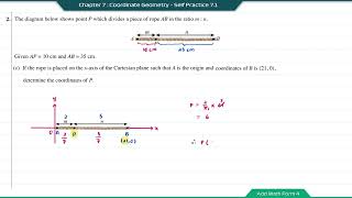 Add Math Form 4  Chapter 7  Coordinate Geometry  Self Practice 71 [upl. by Eerrahs]