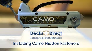 How to Install Camo Hidden Fasteners [upl. by Cecelia915]