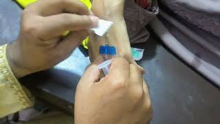 Intravenous Iv InjectionCeftriaxone Trijet 1G Injection video Injection by Cannula 69 hospital [upl. by Retepnhoj]