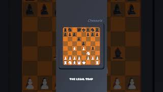 The Légal Trap in Chess chess [upl. by Nosmirc]