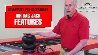 ADVANTAGE LIFTS ACCESSORIES  AIR BAG JACK FEATURES [upl. by Con]