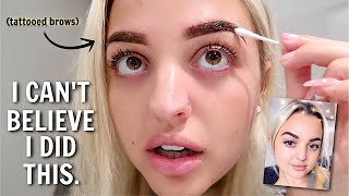 I GOT MY EYEBROWS MICROBLADED MY EXPERIENCE [upl. by Conah]