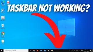 How to FIX TASKBAR Not Working ON Windows 10 SOLVED [upl. by Juditha849]