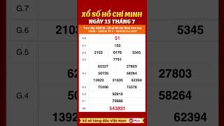 Xổ Số Hồ Chí Minh ngày 15 tháng 7 xshcm [upl. by Ardnauq]