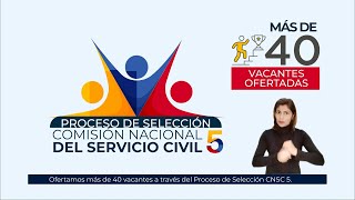 ProcesoSeleccionCNSC CNSC 5 42 vacantes para trabajar en la Comisión Nacional del Servicio Civil [upl. by Vories21]