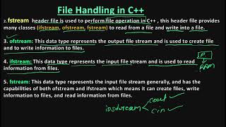 File handling in C  fstream ifstream ofstream  HindiPart2 [upl. by Mohr714]