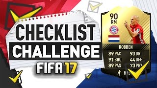 FIFA 17 SQUAD BUILDER DUEL THIRDINFORM ROBBEN Fifa 17 Checklist Challenge [upl. by Farlee940]