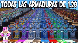 ¡Descubre TODAS las armaduras personalizadas en Minecraft 120 Guía de crafteo y dónde encontrarlas [upl. by Towers]