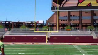 Dan Nystrom NFL Place Kicking Comeback Aug 2011 [upl. by Xantha93]