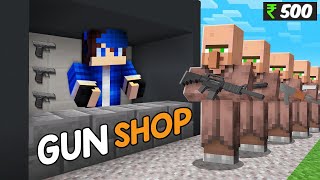 I Opened a GUN SHOP in Minecraft💰 [upl. by Dianemarie123]