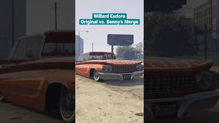 Willard Eudora  Original vs Benny’s Merged Lowrider  GTA Online Car Builds Part 4 [upl. by Leidgam]