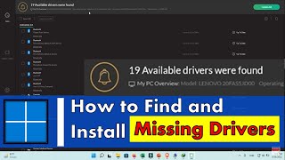 How to Find and Install Missing Drivers in Windows 11 [upl. by Reppep]