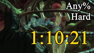 Batman Arkham Asylum Speedrun Any Hard in 11021 obsolete [upl. by Sue]