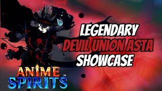 Devil Union Asta Showcase  How to get it Anime Spirits Roblox [upl. by Brew638]