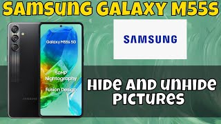 Hide amp Unhide Album or Photos Samsung Galaxy M55s  How to hide and unhide pictures latest [upl. by Atiuqcir360]