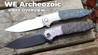 WE Archeozoic Folding Knife  5Minute Review  Atlantic Knife [upl. by Gittel558]