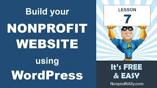 WordPress for Nonprofit Websites – Lesson Seven Make your Donation Page [upl. by Ataga]