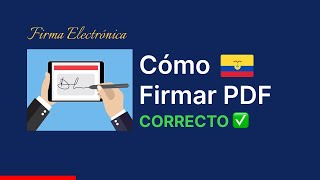 Cómo firmar un documento PDF con ✅ Firma electrónica Ecuador [upl. by Charisse]