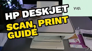 How To Print Scan Copy With HP Deskjet 2700e All In One Printer Review [upl. by Marybella]